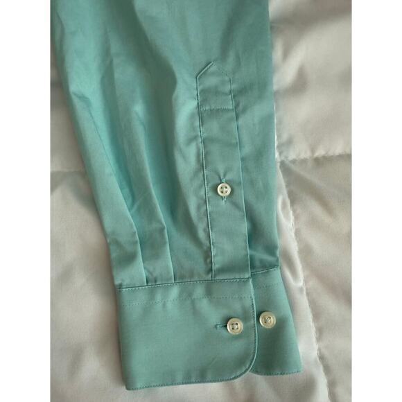 Egara Extreme Slim Fit Dress Shirt, Turquoise 16 34/35 - Picture 8 of 8